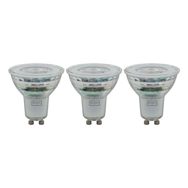 Crompton Lamps LED GU10 Spotlight 4W Dimmable (3 Pack) Warm White 35° (50W Eqv) 1