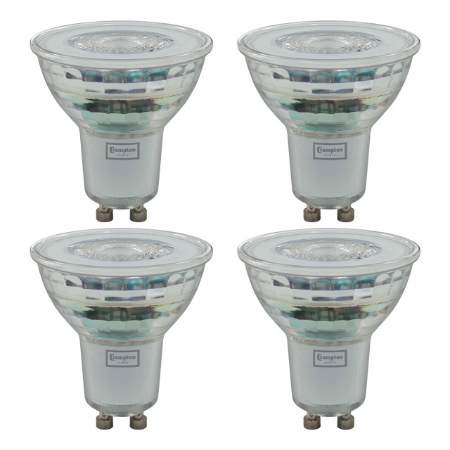 Crompton Lamps LED GU10 Spotlight 4W Dimmable (4 Pack) Warm White 35° (50W Eqv) 1