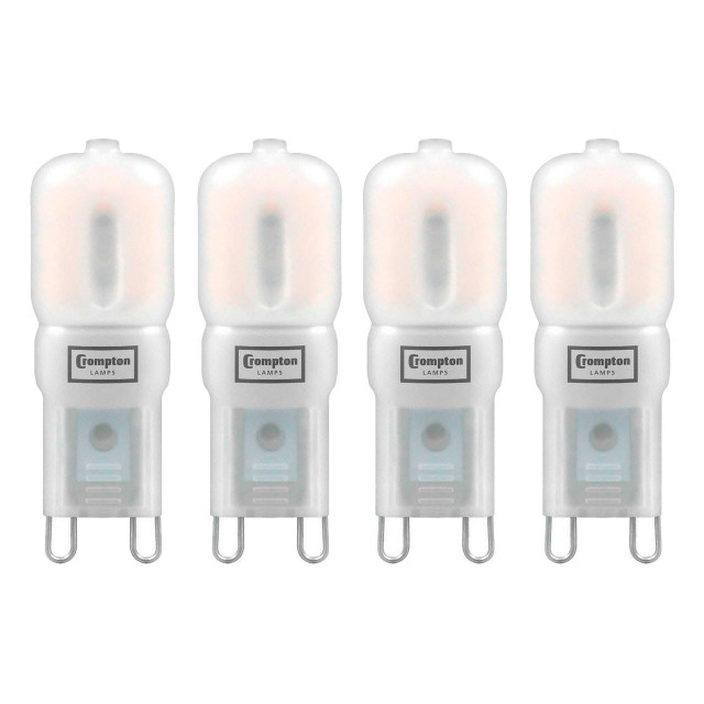 Crompton Lamps LED G9 Capsule 2.5W (4 Pack) Warm White Opal (25W Eqv) Main Image