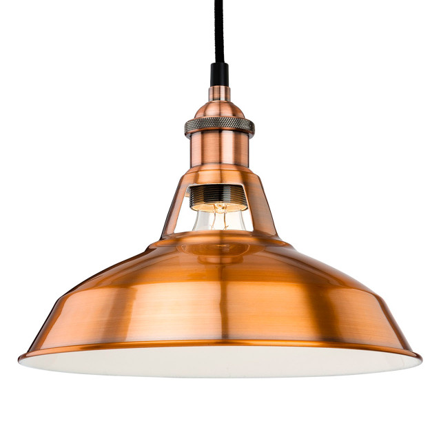 Firstlight Albany 1930's Retro Style 38.5cm Pendant Light Brushed Copper 1