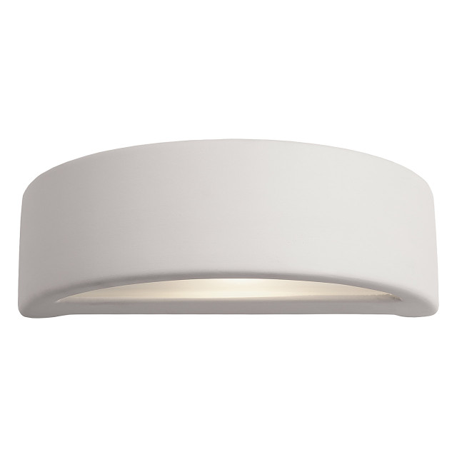 Firstlight Ceramic Modern Style 280mm Wall Up/Down Light in Unglazed and Acid Glass 1