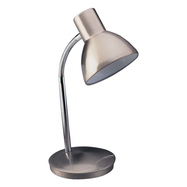 Firstlight Harvard Classic Style Desk Lamp with On/Off Switch Brushed Steel 1