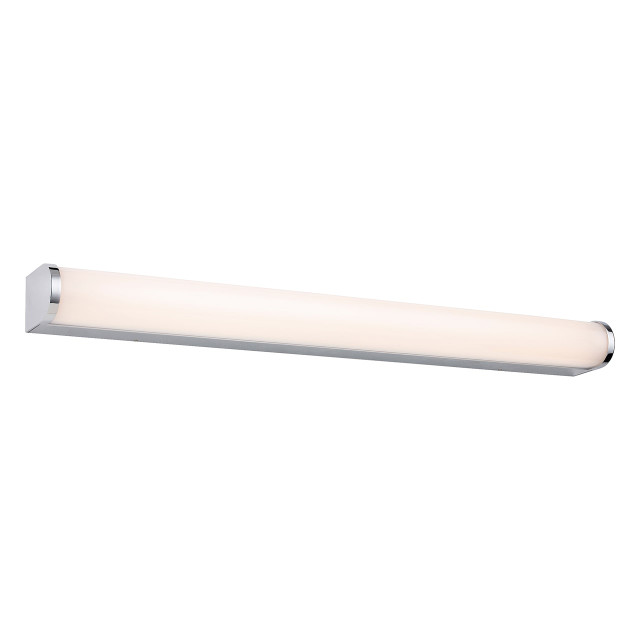 Firstlight Bravo Modern Style LED 60cm Light Bar 12W Warm White in Chrome and Opal 1
