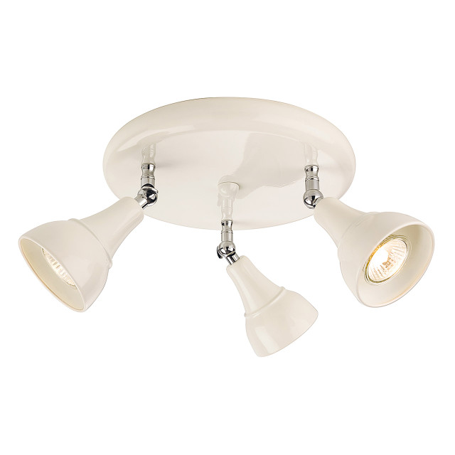 Firstlight Country Traditional Style 3-Light Ceiling Spotlight Cream 1