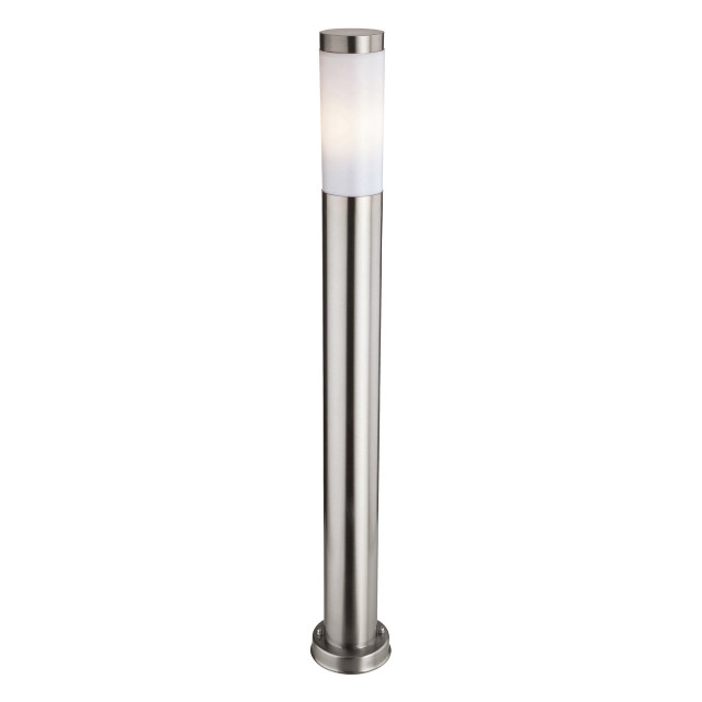 Firstlight Plaza Modern Style 855mm Post Light in Stainless Steel and Opal 1