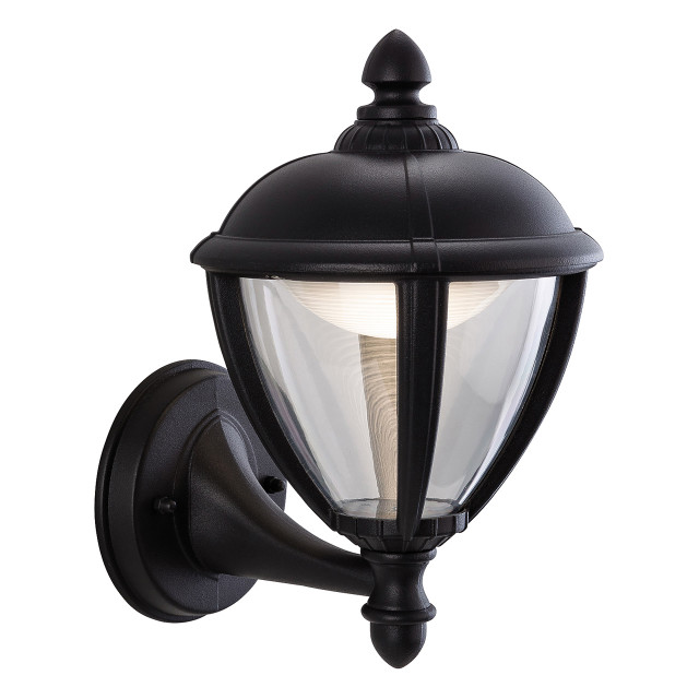 Firstlight Unite Traditional Style LED Uplight Lantern 9W Warm White in Black and Opal 1
