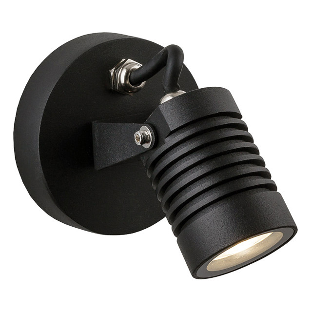 Firstlight Veron Modern Style LED Spotlight 5W Warm White Black 1