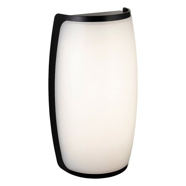 Firstlight Apollo Modern Style LED Bulkhead 12W Warm White in Black and Opal 1