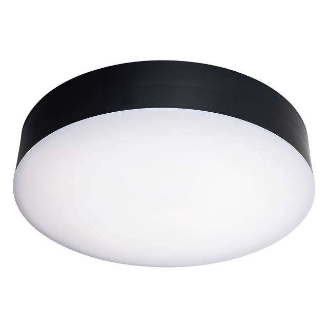 Firstlight Glaze Modern Style LED Ceiling Light 21W Warm White in Black and Opal 1