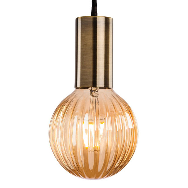 Firstlight Hudson Modern Style Pendant Light Antique Brass 1