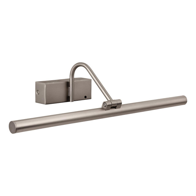 Firstlight LED Wall Picture/Mirror Light Dim Touch Memory Dimmer and Remote 3000K in Brushed Steel