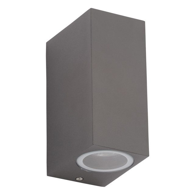 Zink FLEET Square Outdoor Up and Down Wall Light Anthracite Main Image