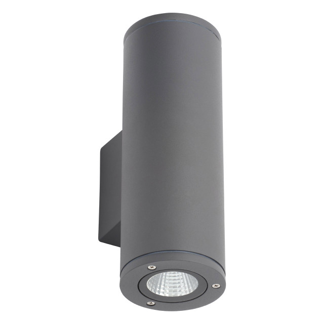 Zink MIZAR 20W LED Outdoor Up and Down Wall Light Anthracite Main Image