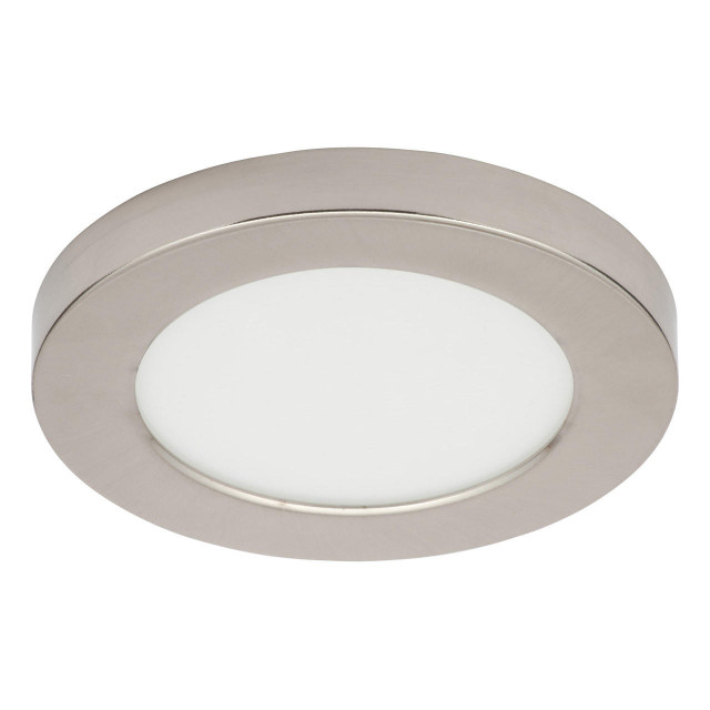 Spa 139mm Tauri LED Flush Ceiling Light Ring Satin Nickel Main Image