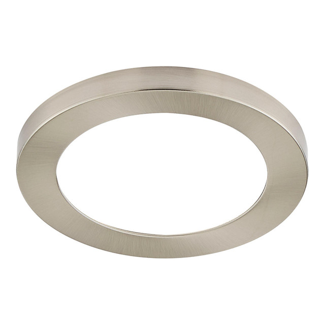 Spa 164mm Tauri LED Flush Ceiling Light Ring Satin Nickel Main Image