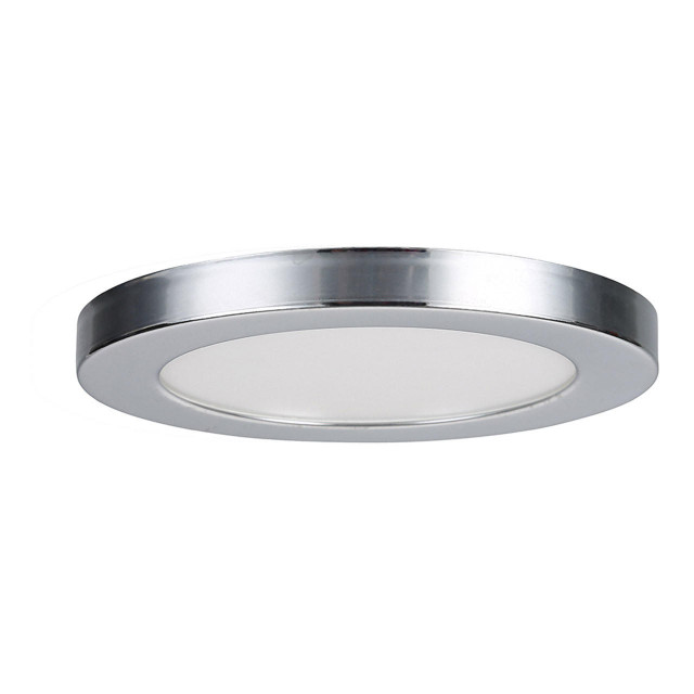 Spa 164mm Tauri LED Flush Ceiling Light Ring Chrome Main Image