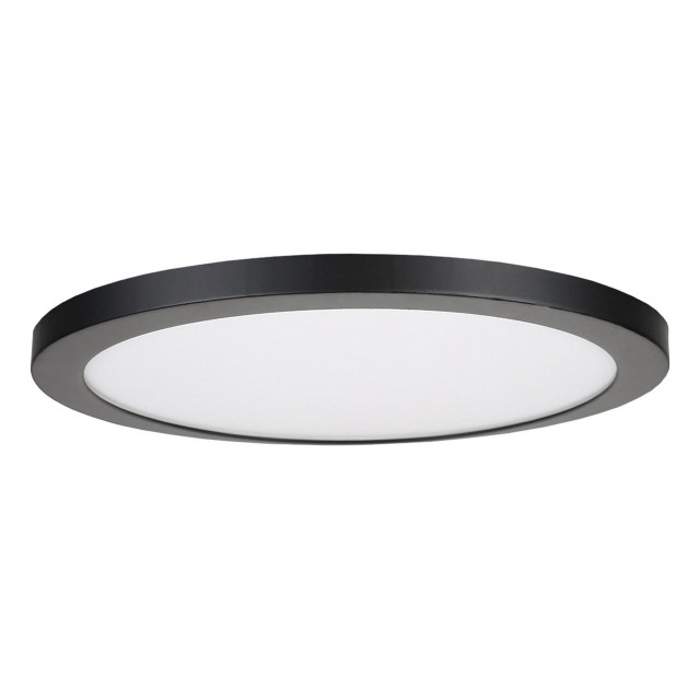 Spa 290mm Tauri LED Flush Ceiling Light Ring Satin Black Main Image