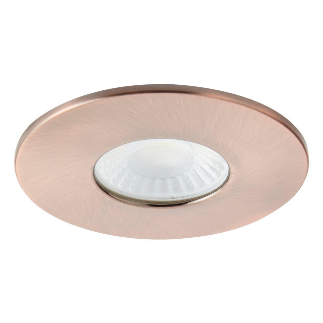 Spa Rhom LED Fire Rated Downlight 8W Dimmable IP65 Tri-Colour CCT Antique Copper Main Image