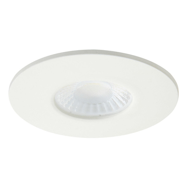 Spa Rhom LED Fire Rated Downlight 8W Dimmable IP65 Tri-Colour CCT Matt White Main Image Spa Rhom LED Fire Rated Downlight 8W Dimmable IP65 Tri-Colour CCT Matt White Main Image