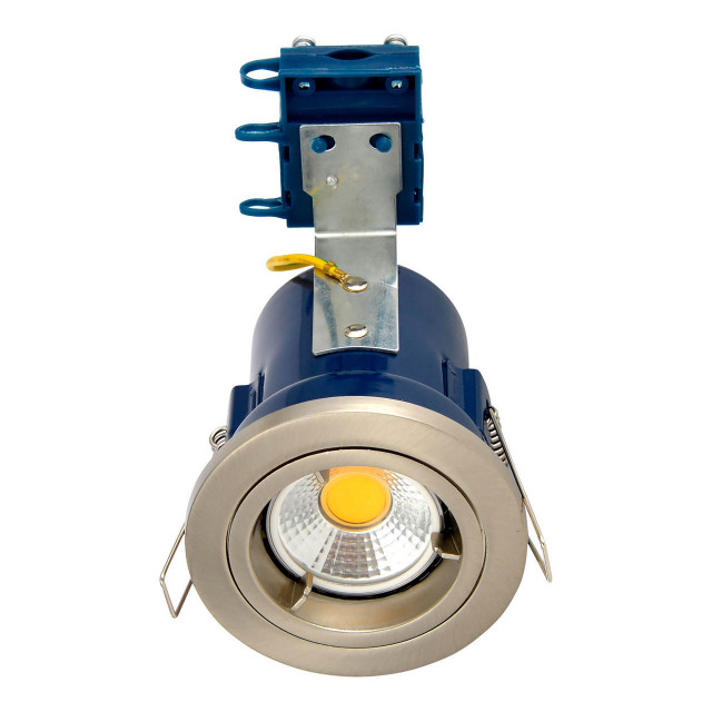Electralite Yate Fire Rated Downlight IP20 Satin Chrome Main Image