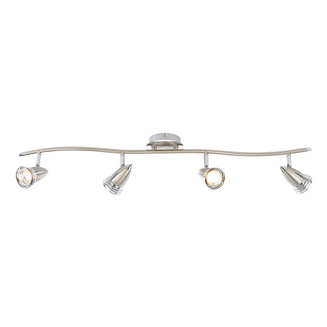 Inlight Elara 4-Light Light Bar Spotlight Satin Nickel/Chrome Main Image