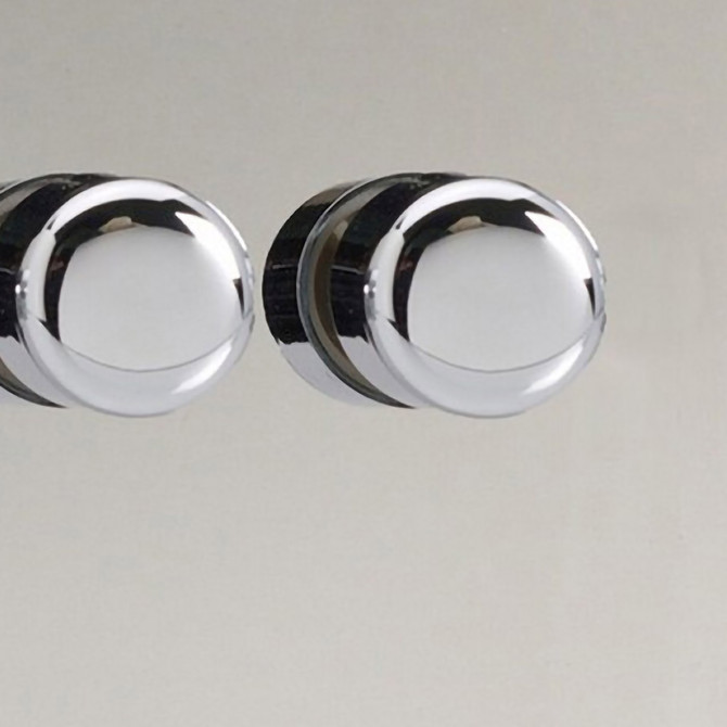 Varilight Screwless LED V-Pro 2 Gang Rotary Dimmer Polished Chrome 2