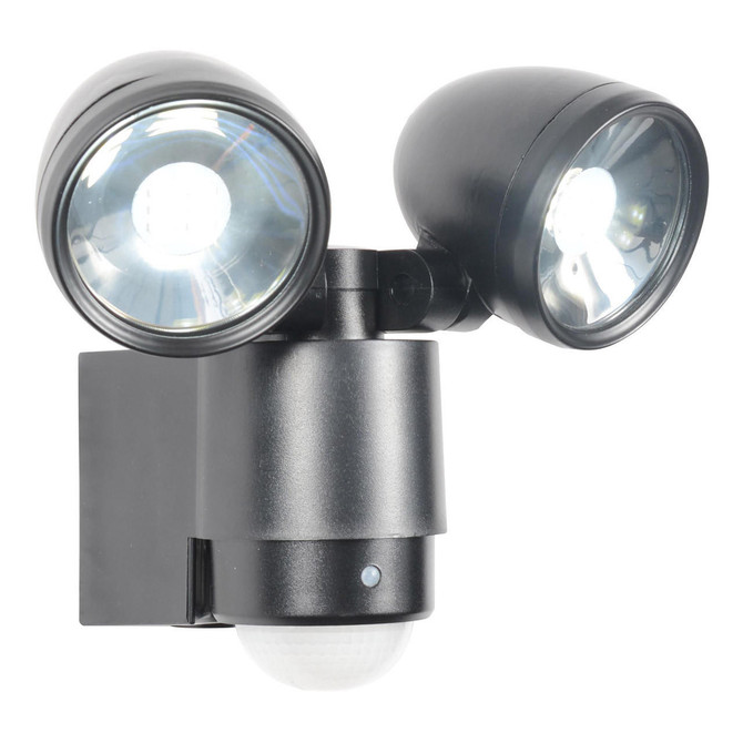Zink SIROCCO LED Twin Security Spotlight 6W Daylight Black Image 4