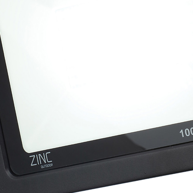 Zink OTLEY LED Slimline Floodlight 100W Daylight 180° Black 2