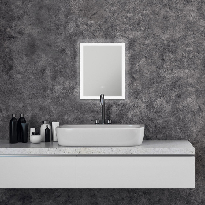 NxtGen Colorado LED 390x500mm Illuminated Bathroom Mirror with Touch Sensitive On/Off Switch Image 2