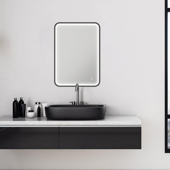 NxtGen Missouri LED 500x700mm Illuminated Bathroom Mirror with Demist Pad Image 2