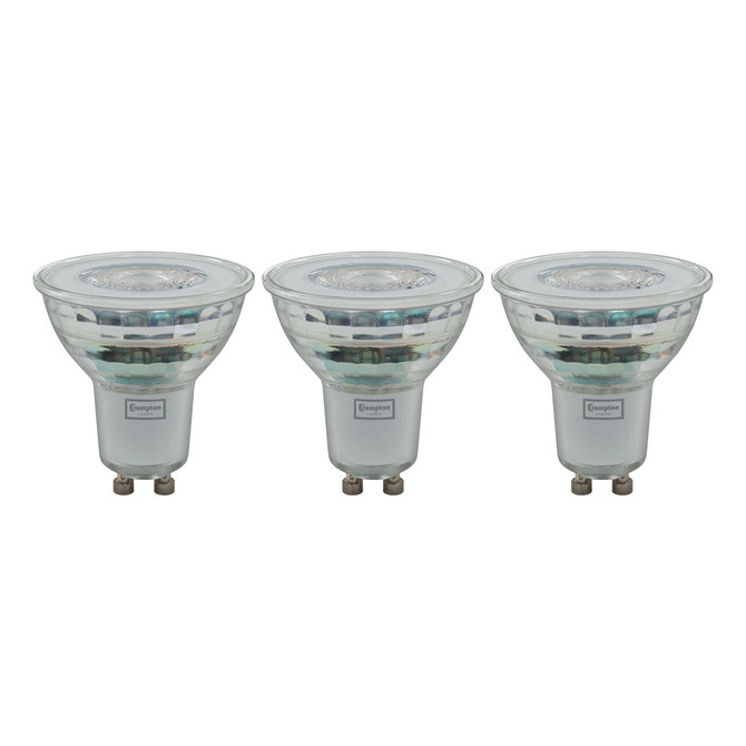 Crompton Lamps LED GU10 Spotlight 4W Dimmable (3 Pack) Warm White 35° (50W Eqv) 1