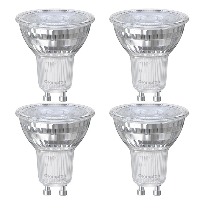 Crompton Lamps LED GU10 3.7W Warm White Dimmable 4 Pack