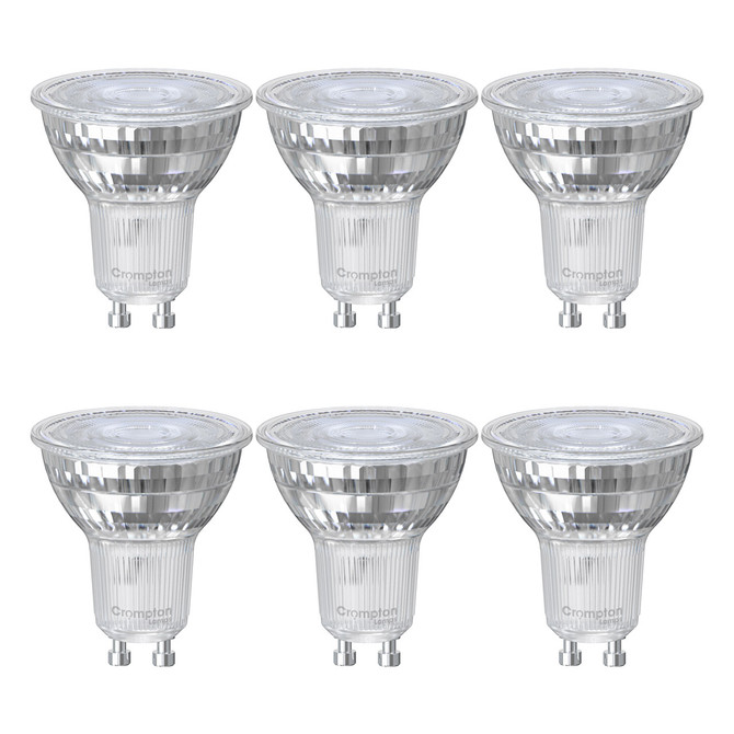Crompton Lamps LED GU10 3.7W Warm White Dimmable 6 Pack