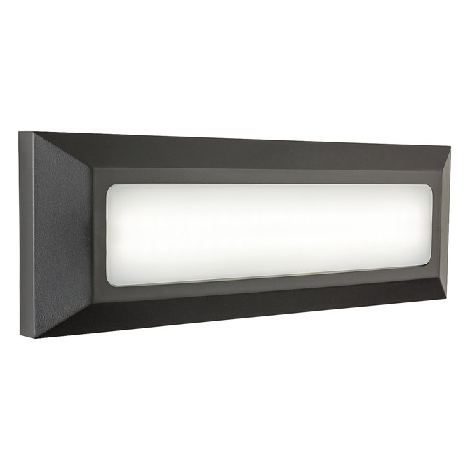 Firstlight Shine LED Brick Wall and Step Light 4W Cool White in Graphite and Opal 1