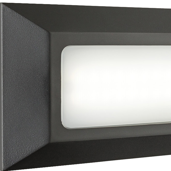 Firstlight Shine LED Brick Wall and Step Light 4W Cool White in Graphite and Opal 2
