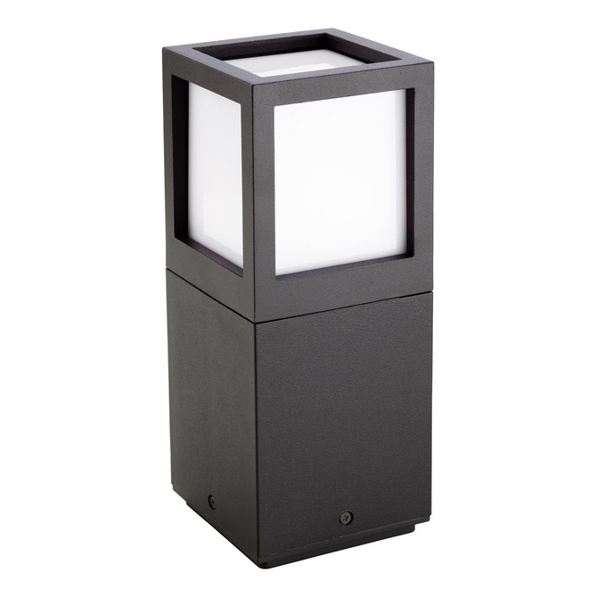 Firstlight Evo Modern Style LED 265mm Post Light 15W Warm White in Graphite and Opal 1