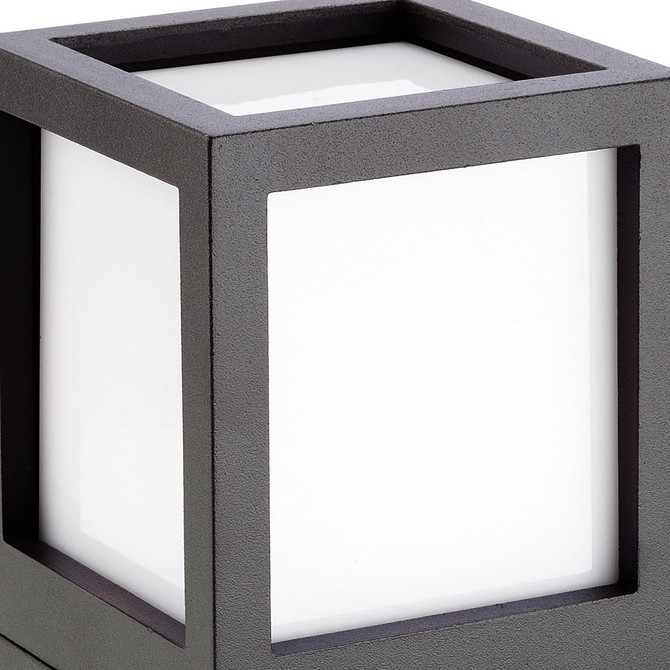 Firstlight Evo Modern Style LED 265mm Post Light 15W Warm White in Graphite and Opal 2