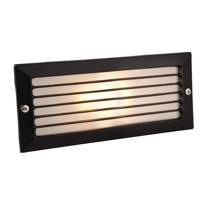 Firstlight Traditional Style Brick Light Louvre in Black and Opal 1