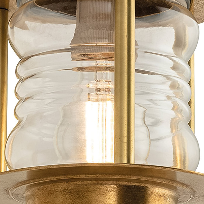 Firstlight Nautic Traditional Style Lantern in Brass and Clear 5