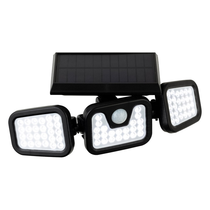 Firstlight Avenue Modern Style LED Solar Security Light 5.92W PIR Sensor Black 3