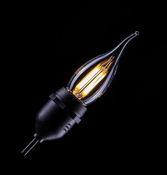 Prolite LED Candle 4W E14 Flame Tip Warm White Clear Image 3