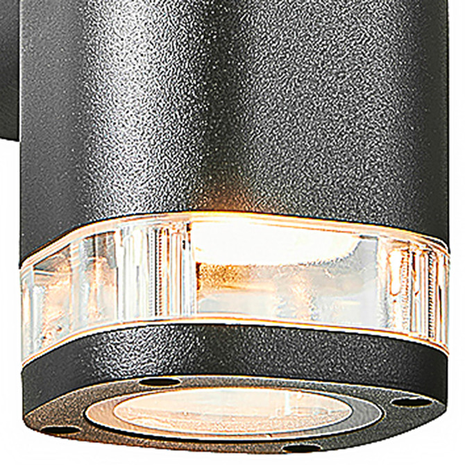 Zink EOS Outdoor Up and Down Wall Light Black 2