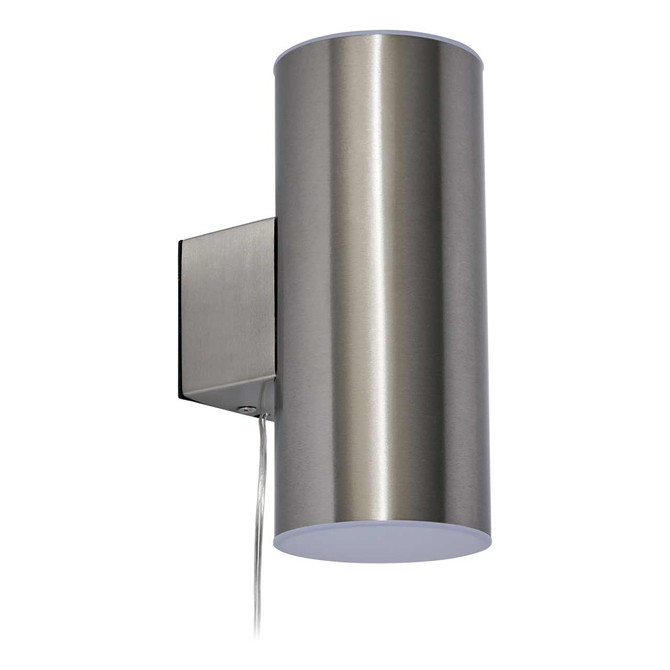 Zink ELDON LED Solar Outdoor Up and Down Wall Light Stainless Steel 1