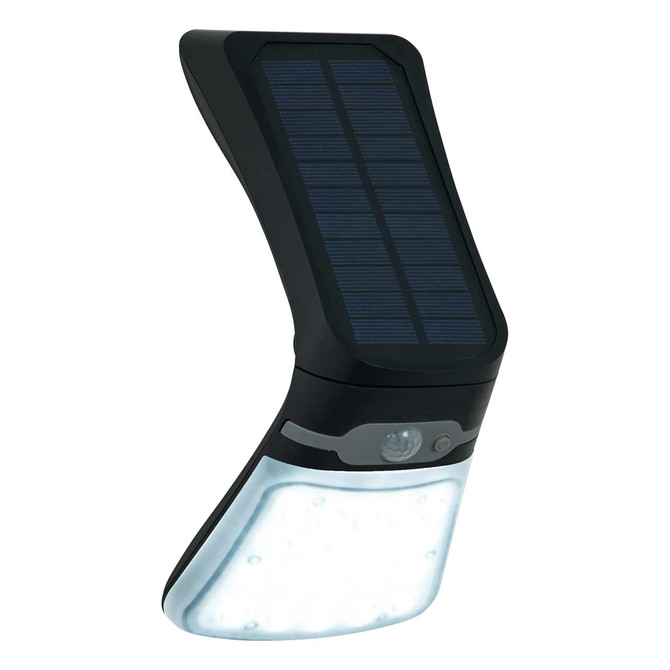 Zink BLACKHALL 3.5W LED Solar Wall Light with PIR Sensor Black 6