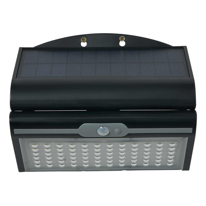 Zink BLACKHALL 4.5W LED Solar Wall Light with PIR Sensor Black 7