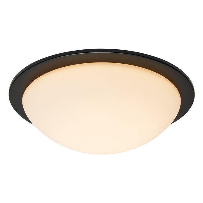 Spa OPIE 12W LED Flush Ceiling Light Cool White Matt Black 4