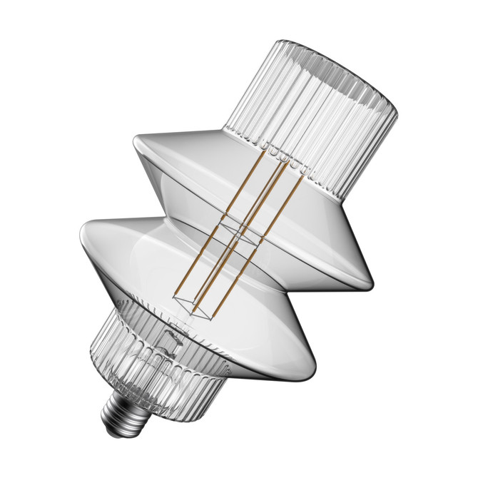 Crompton Lamps LED Lantern 4.9W E27 Decorative Lantern 150mm Extra Warm White Clear