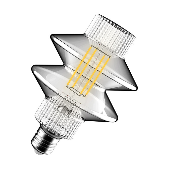 Crompton Lamps LED Lantern 4.9W E27 Decorative Lantern 106mm Extra Warm White Clear 3