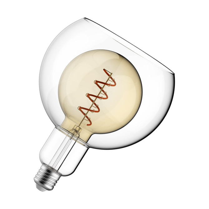 Crompton Lamps LED Globe 4W E27 Decorative Nucleus 125mm Extra Warm White Golden