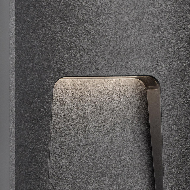 Firstlight LED Golf Outdoor Wall Wall and Step Light Resin Cool White 4000K in Graphite 2